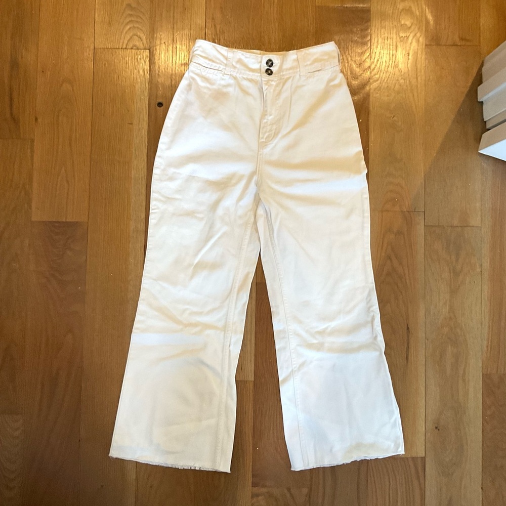 We The Free White Wide Leg Pants